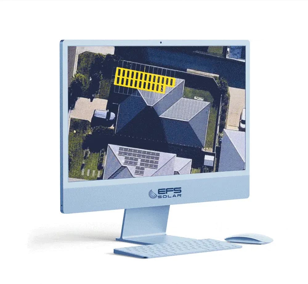 Custom solar panel layout designed for a home in Sydney